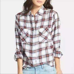 Sam Edelman Plaid Button Down